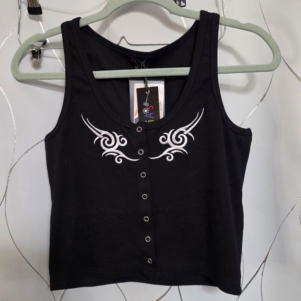 Dolls Kill Delia's Think Fast Button Up Tank